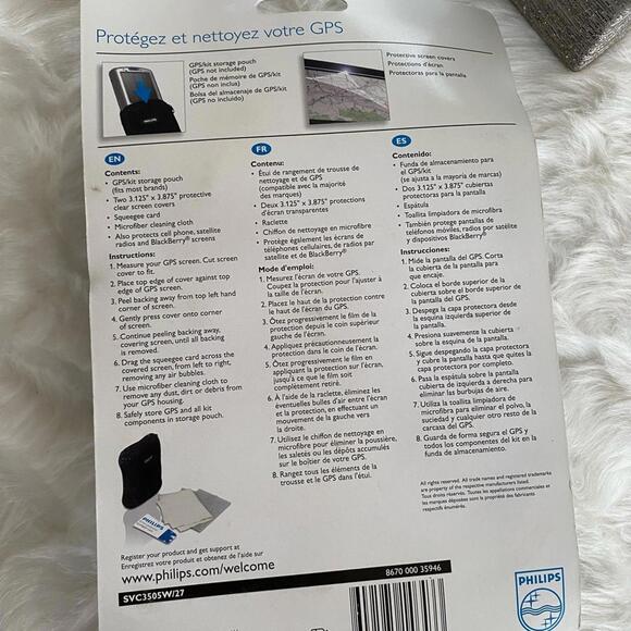Philips GPS Screen Protector and Storage Pouch Kit - Picture 2 of 4